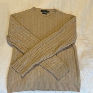 Women’s Beige Cashmere Cable Knit Sweater Lauren Ralph Lauren